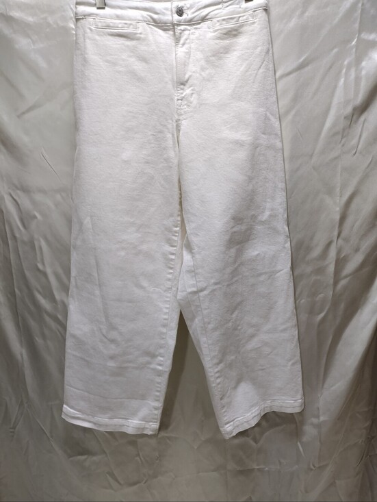 Madewell Pants - Madewell  Curvy Emmett Wide-Leg Jean in Tile White Size 28